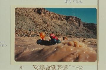 Floating on air mattress through Granite Spring Rapid