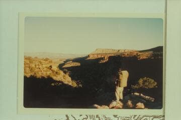 At top of Supai Sandstone at end of road at 5300 ft. level