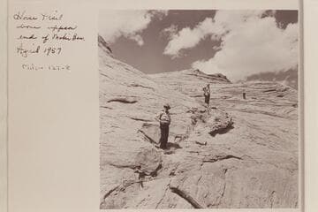 Horse trail above upper end of Moqui Bar, Mile 127-8