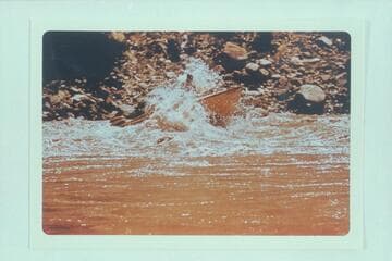 Cataract Canyon.  The Big Drop.  One of the Harris-Brennan boats.  From collection of Bering Monroe