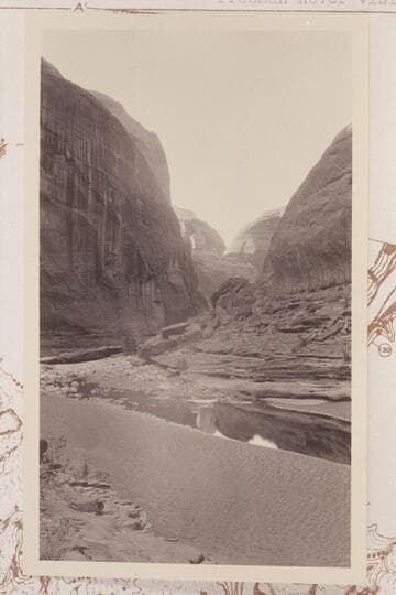 Where the cloudburst swept down Moqui Creek