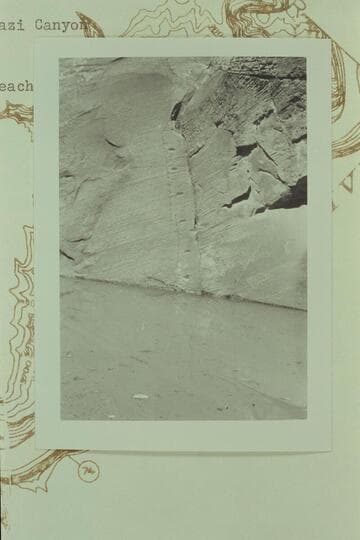 Steps cut in wall in Anasazi Canyon