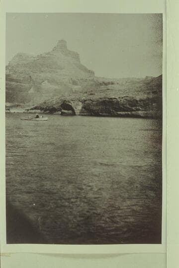 Scene in Glen Canyon.  Copy of print in Miller collection.  From 71 1/2 upriver