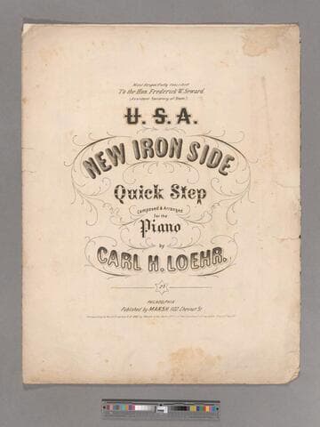 U. S. A. new iron side quick step / composed and arranged for the piano by Carl H. Loehr