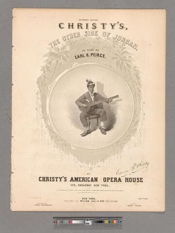 Christy's the other side of Jordan / as sung by Earl H. Peirce at Christy's American Opera House, 472, Broadway New York