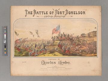 The battle of Fort Donelson : a musical description Op.1396 / composed by Charles Grobe