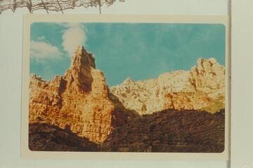 Left wall at entrance to Split Mountain Canyon; Mile 206.6. Camp No. 5