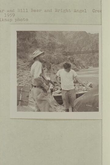 Jim Algar and Bill Beer at Bright Angel Creek