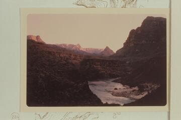 Down river to mouth of 220 Mile Canyon entering from right