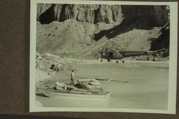 Copter over Es at Hance, Mile 76