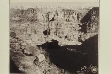 Marble Pier, Mile 24 1/2 from left bank.  The wall is on the opposite side of the river