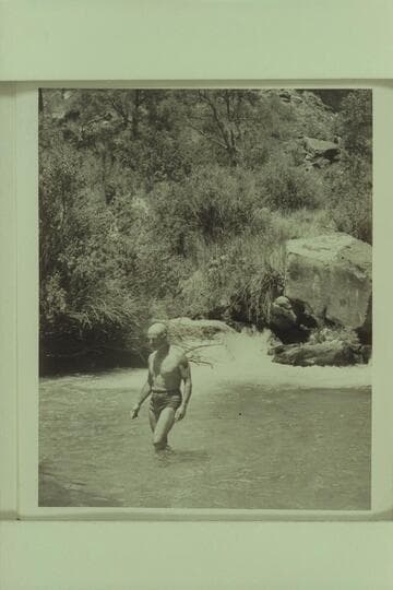 The junction of Thunder River and Tapeats Creek. Marston in the pool