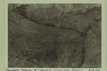 Thunder Spring (upper left). The junction of Thunder River and Tapeats Creek