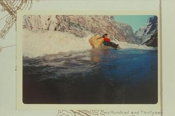 Floating on air mattress between Bridge and Gneiss Canyons