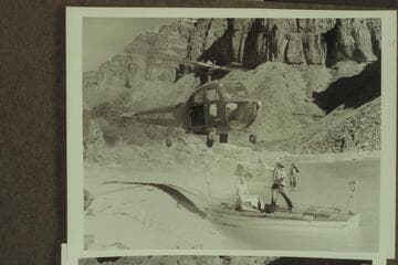 Copter over Es at Hance, Mile 76