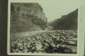 Upstream from left bank at Hance Rapid