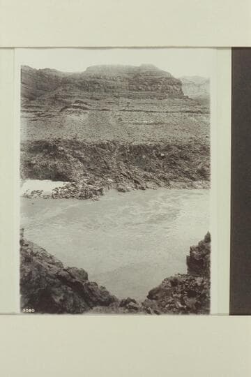 Bass Ferry from left bank.  Note the punt at the beach opposite.  From glass plate