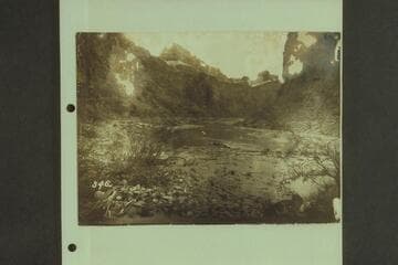 Low bench beyond Point Hansbrough.  The photo shows a very low water stage