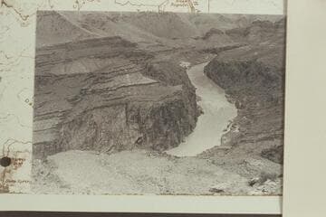 Up past Shinumo Rapid to lower end of Stanton's Switching Yard.  Hotauta Canyon is upper right