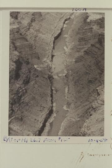 Upriver in Marble Canyon showing 27 Mile Rapid