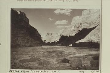 Up river from the head of 25 Mile Rapid at Mile 25, Marble Canyon