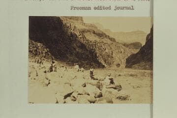 The gallery at Hermit Rapid to watch the USGS boats