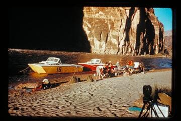 Boats and shelter at Vulcan