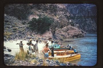 Harris-Brennan party; Bright Angel Creek