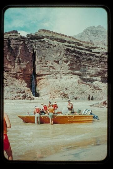 Camera boat; Deer Creek Falls