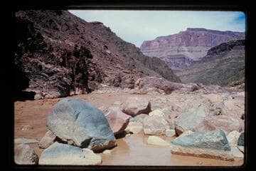 Down from head of Bedrock Rapids