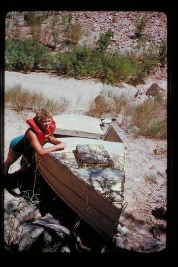 Robin Segerblom at Loper's boat