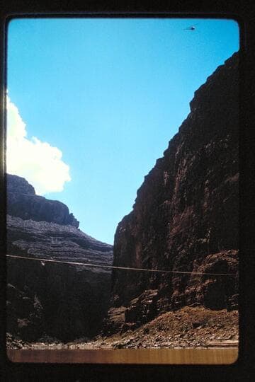 Cable; Marble Canyon Dam site