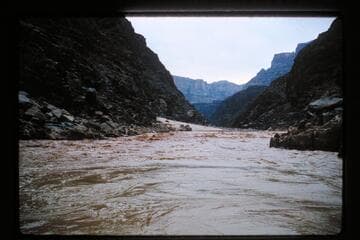 Up foot of Gueiss Canyon Rapids; Mile 235.95