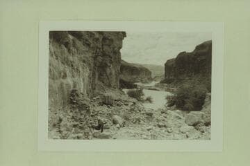 General view of salt and ladder showing banks of Colorado River