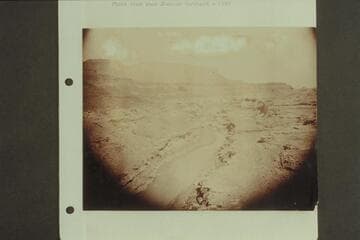 Up the Dirty Devil River--a reconnaissance of Glen Canyon was made by John Ginty and his son Eugene which led to the building of the dredge of the Hoskininni Mining Company.  Photo from Anne Stanton Burchard, 1950