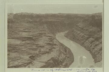 From rim of Waterpocket enroute the day after climbing out of the Escalante River. Dave Rust party