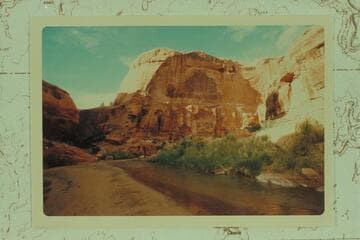 Entrance to "Cougar Canyon" 1/2 mile upstream from 25 Mile Wash.  A fresh cougar track was seen