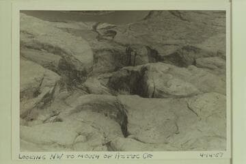 Looking northwest to mouth of Aztec Creek