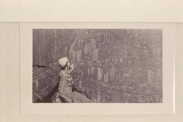 Petroglyphs at mouth Smith Fork, Glen Canyon