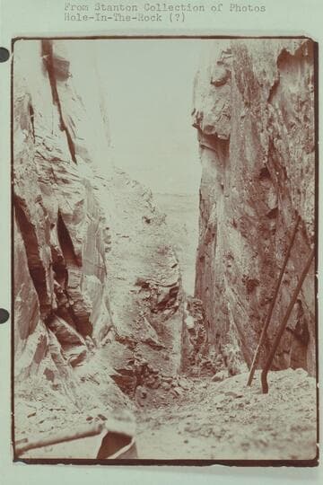 Hole-in-the-Rock (?)  From Stanton Collection of Photos
