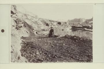 Nat Galloway. Probably a Stanton photo when Galloway was building the road near Hole in the Rock