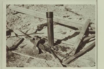 Oil seep at Bennett's old camp