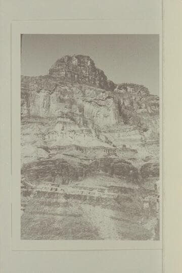Butte at left at Dubendorff Rapid, Mile 131. The camera position was above the lowest fall in Stone Creek