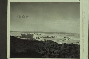 View of Painted Desert. From "Desert View, Grand Canyon." The view shows the canyon of the Little Colorado