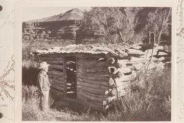 Dock Marston at the cook house at Hite. Right bank of the river