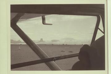 Toward Navajo Mountain from air strip at Page