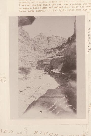 No. 116.  Railway Survey, Colorado River, 1889.  Dark Canon
