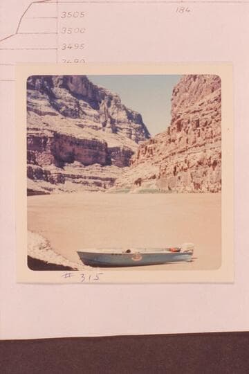 Down Cataract Canyon from foot of Dark Canyon Rapid.  Mile 182.7