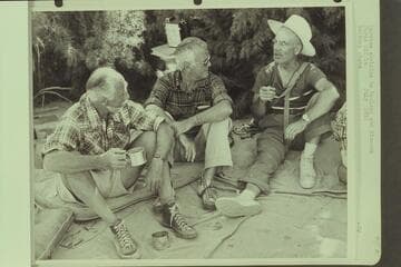 Marston explains to Masland and Eisaman, Paria Riffle