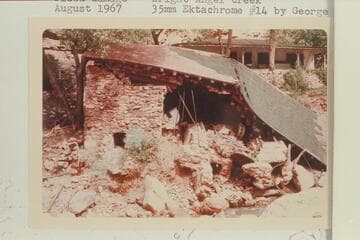 Flood damage; Bright Angel Creek